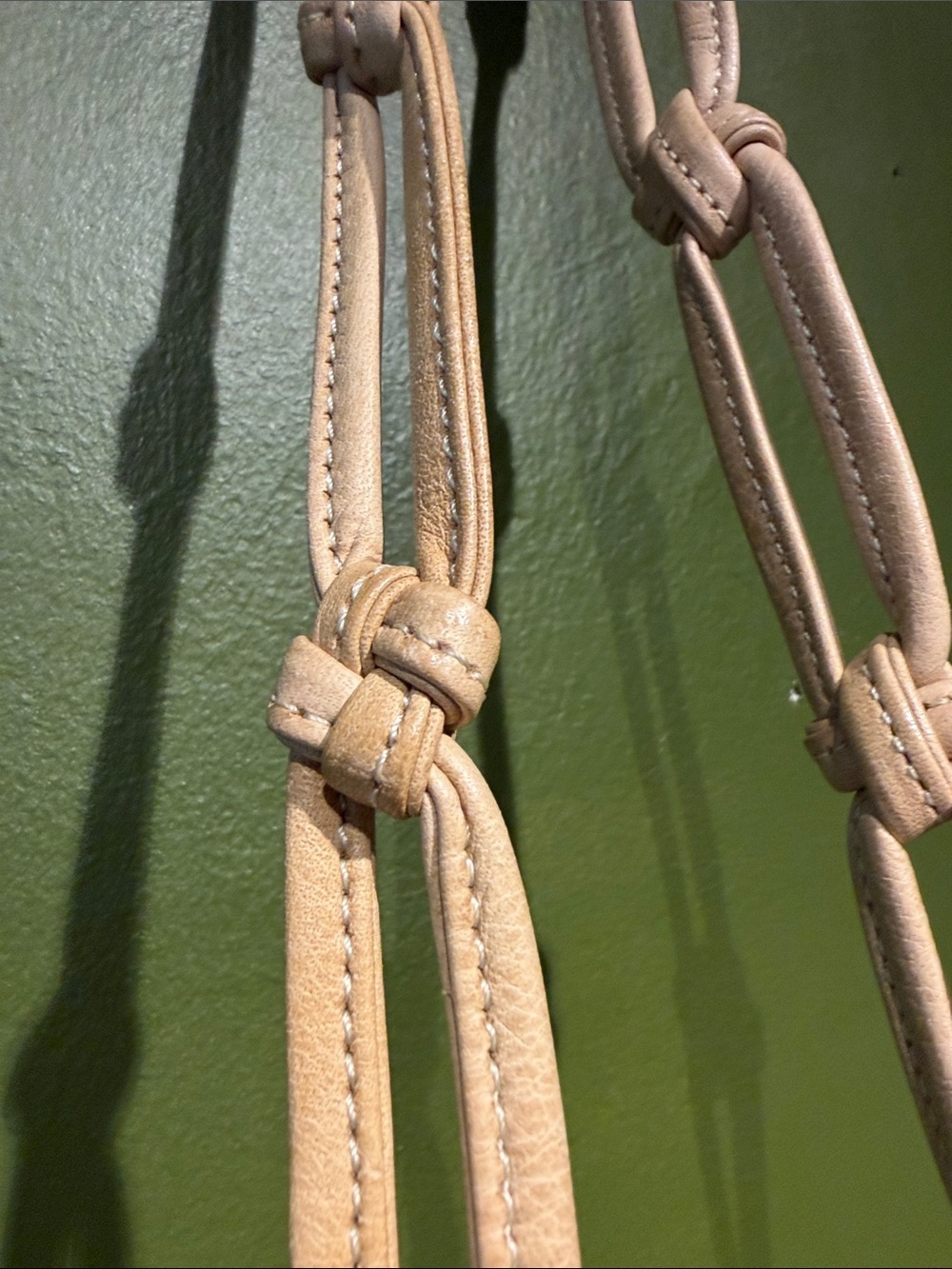 Vintage French Leather Retroparis Bucket Crossbody Bag View 6